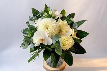 Bouquets blanc/vert