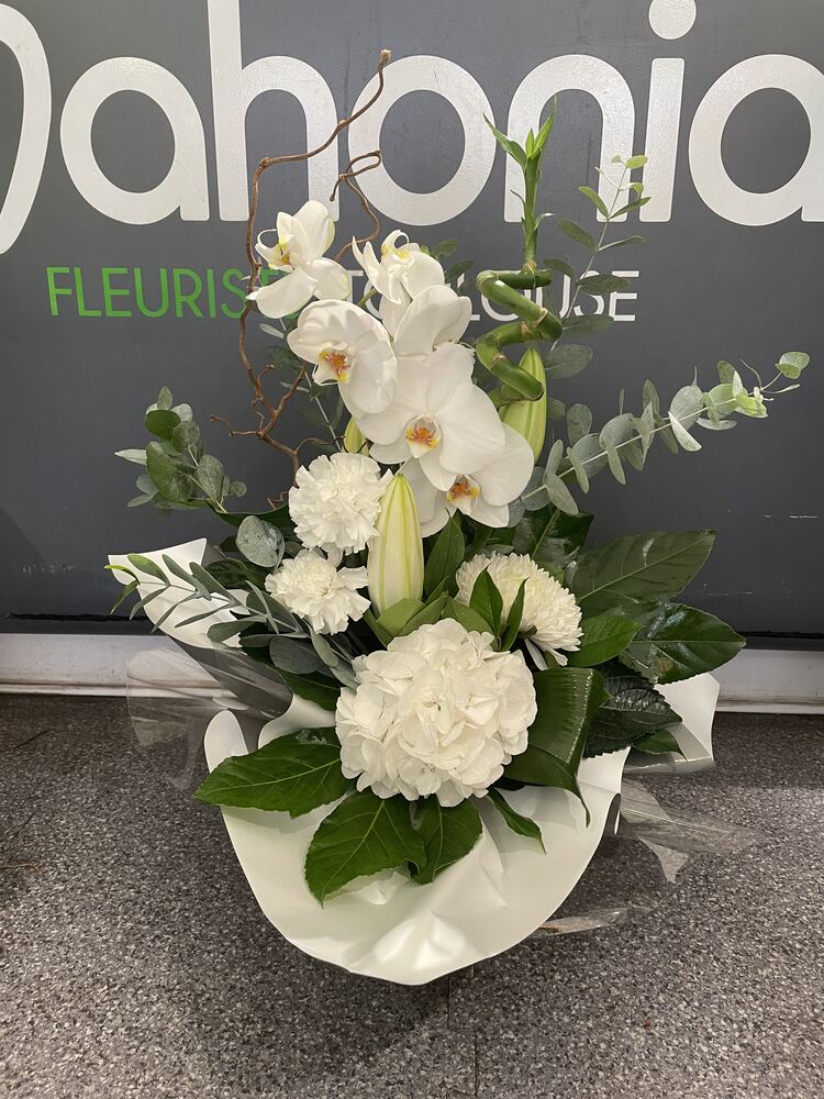 Lettre décorative fleurie pour un anniversaire 80 ans